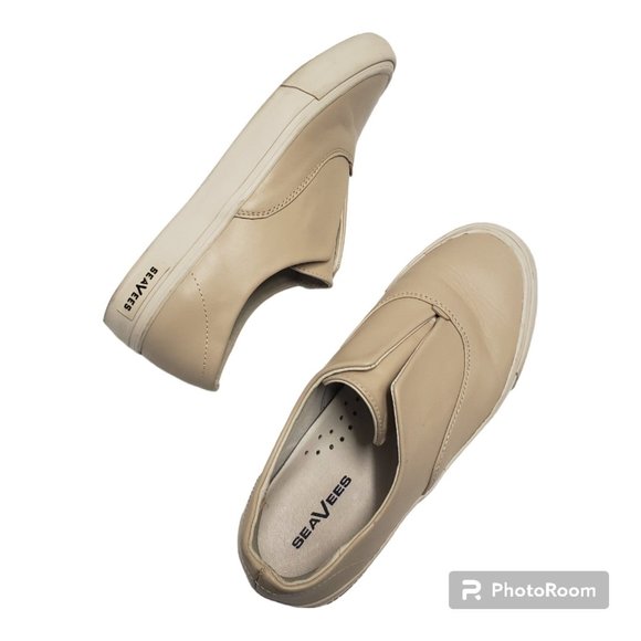 SeaVees sz 10 Sandshell Nappa Leather Sunset Strip Slip-On Sneaker - Wom… - Picture 7 of 10